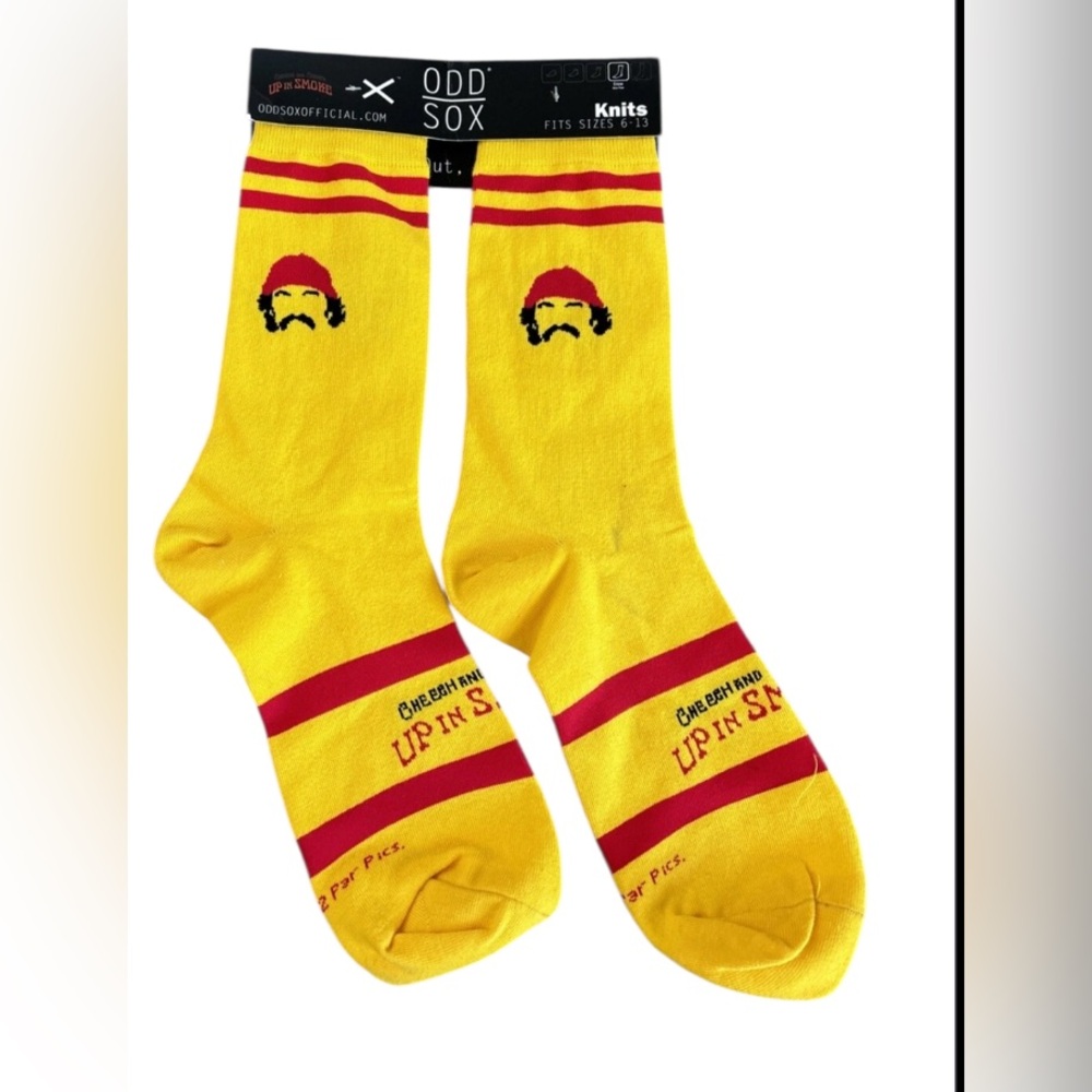 ODD SOX Cheech And Chong Up In Smoke Crew Socks SZ 6-13. NWT